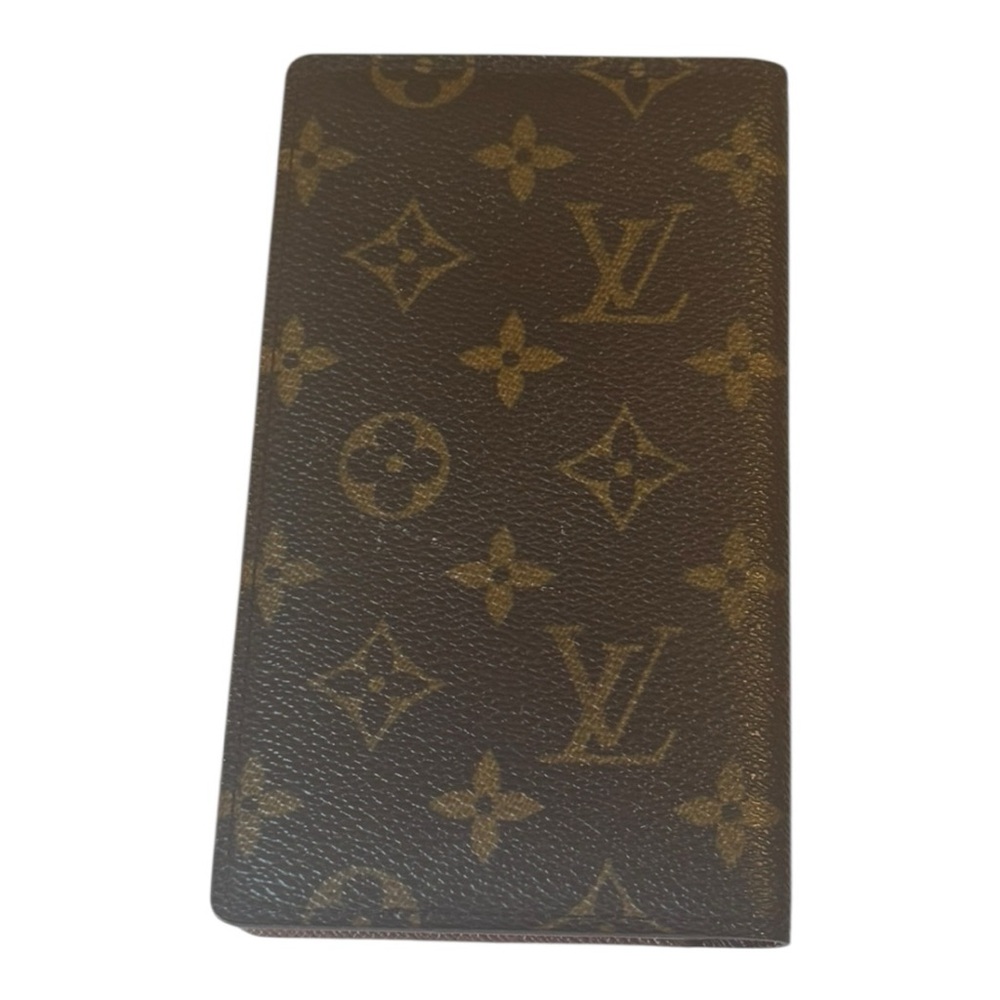 Louis Vuitton Monogram Checkbook Holder Wallet- Brown - Picture 6 of 13